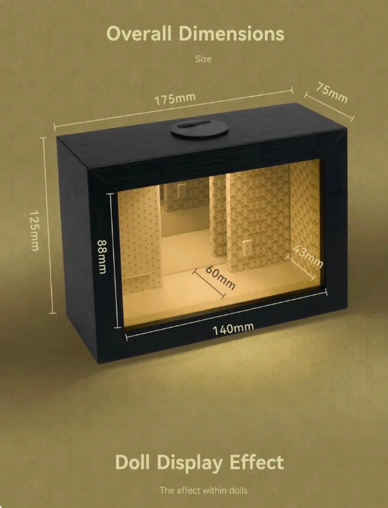 Backrooms Infinity Mirror Diorama