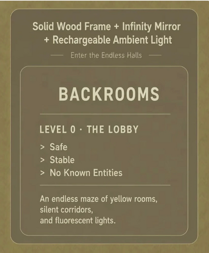 Backrooms Infinity Mirror Diorama